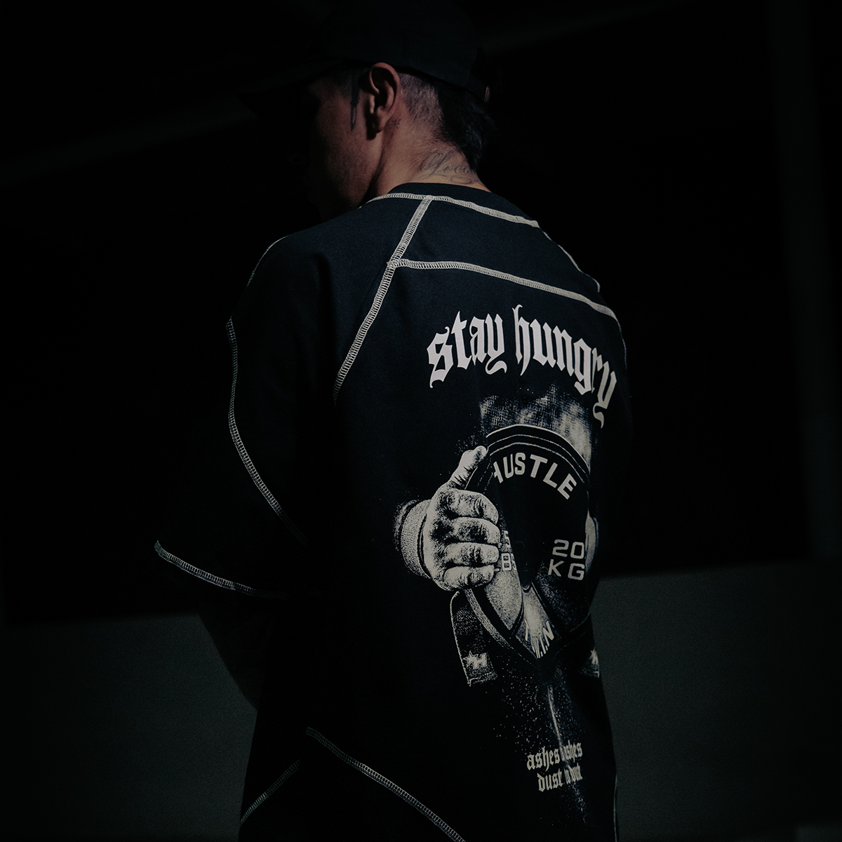 PREVENTA - ASHES TO ASHES - Premium Oversize Raglan Tee (HEAVYWEIGHT - Panda)