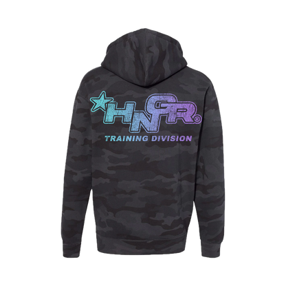 HNGR TRAINING DIVISION - Premium Regular Hoodie (MIDWEIGHT - Black Camo)