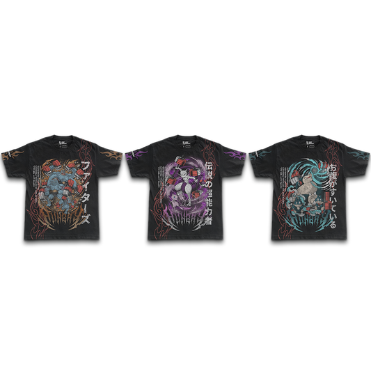 GOTTA LIFT 'EM ALL - Premium Oversize Tee - Box Set #2 (HEAVYWEIGHT - Black)