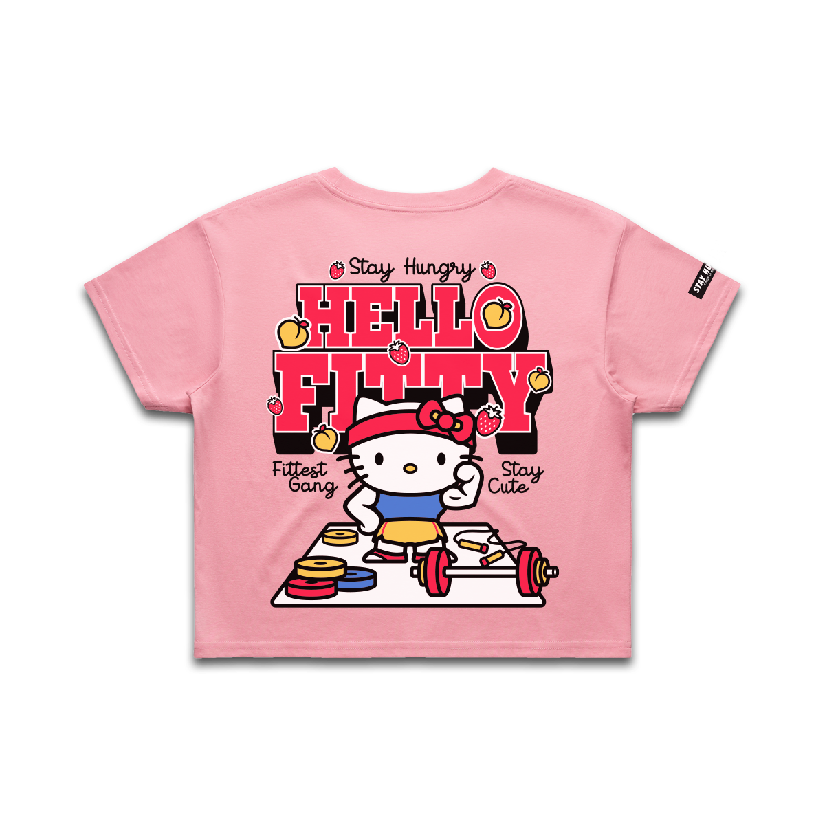 PREVENTA - HELLO FITTY - Premium Crop Top (Bubblegum)