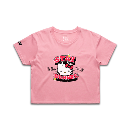 PREVENTA - HELLO FITTY - Premium Crop Top (Bubblegum)