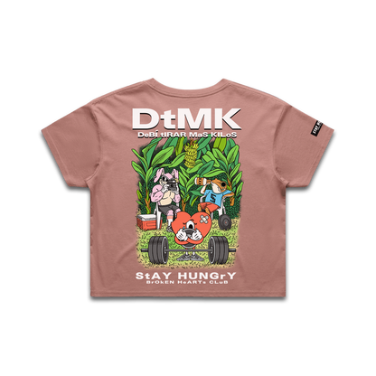 DtMK - Premium Crop Top (Hazy Pink)
