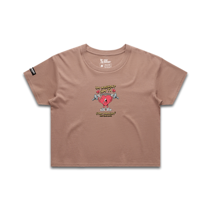 UN WORKOUT SIN TI - Premium Crop Top (Hazy Pink)