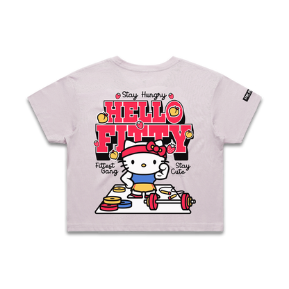 PREVENTA - HELLO FITTY - Premium Crop Top (Orchid)