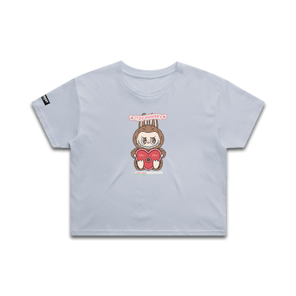 PARTNERS IN CRIME (LABUBU) - Premium Crop Top (Sky Blue)