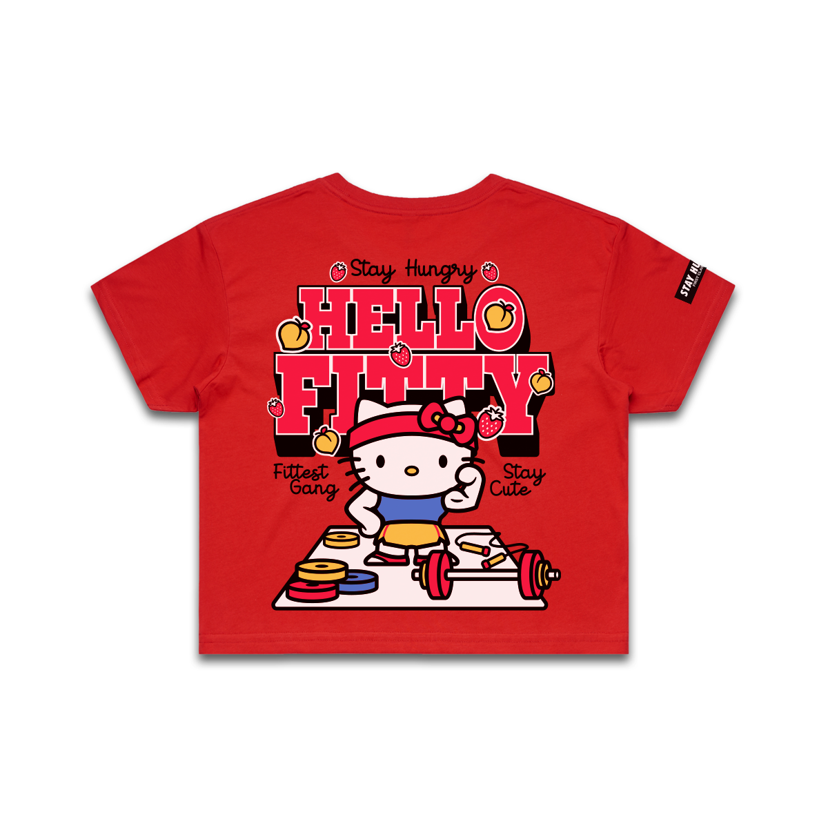 PREVENTA - HELLO FITTY - Premium Crop Top (Red)
