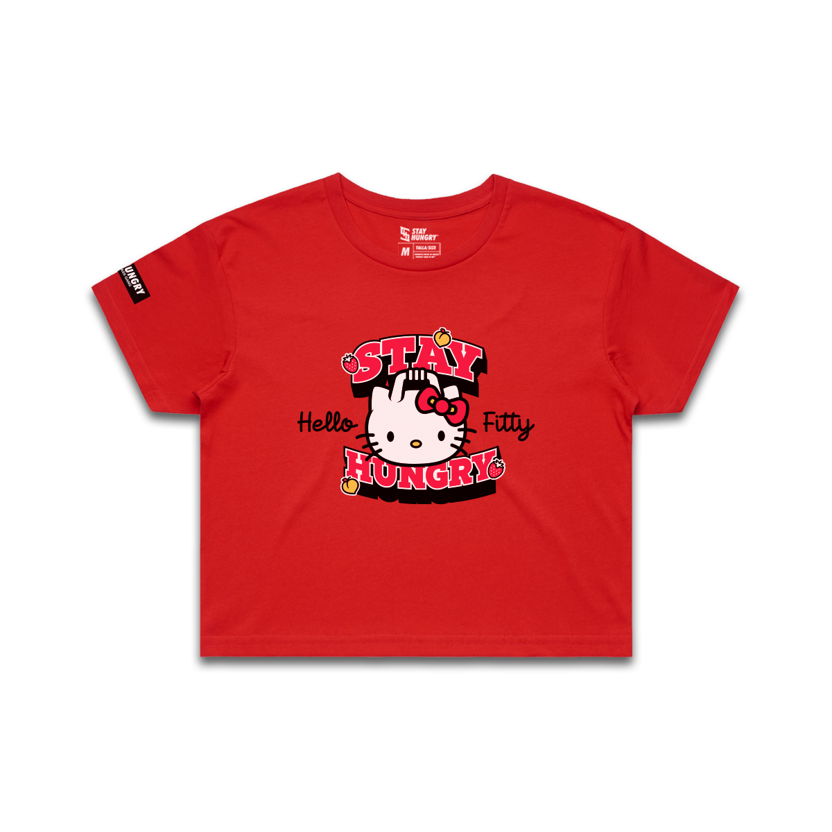PREVENTA - HELLO FITTY - Premium Crop Top (Red)