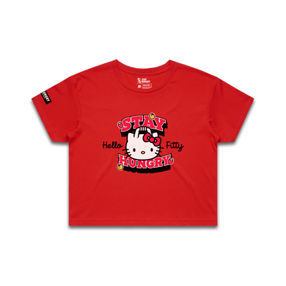PREVENTA - HELLO FITTY - Premium Crop Top (Red)