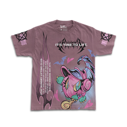 IT'S TIME TO LIFT - DARK MAGICIAN GIRL - Premium Oversize Tee (HEAVYWEIGHT - Dusty Rose)