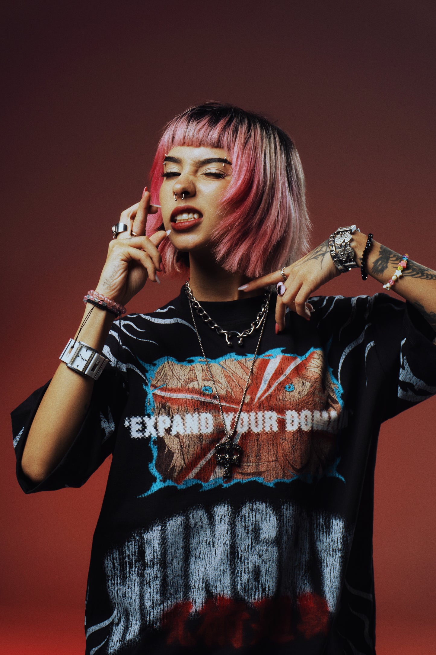 EXPAND YOUR DOMAIN - THE HONORED ONE - Premium Oversize Tee (HEAVYWEIGHT - Black)
