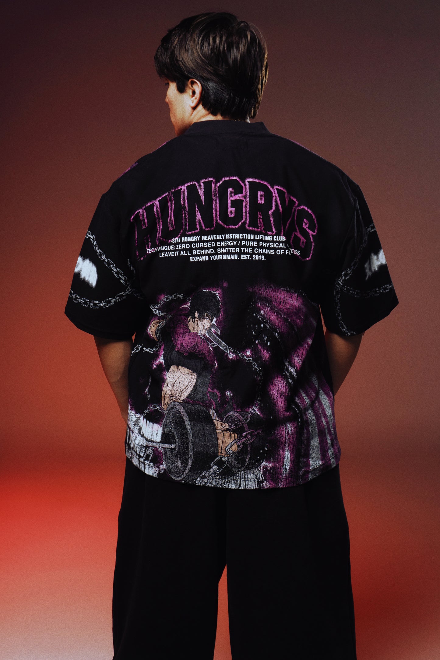EXPAND YOUR DOMAIN - RESTRICTED POWER - Premium Oversize Tee (HEAVYWEIGHT - Black)