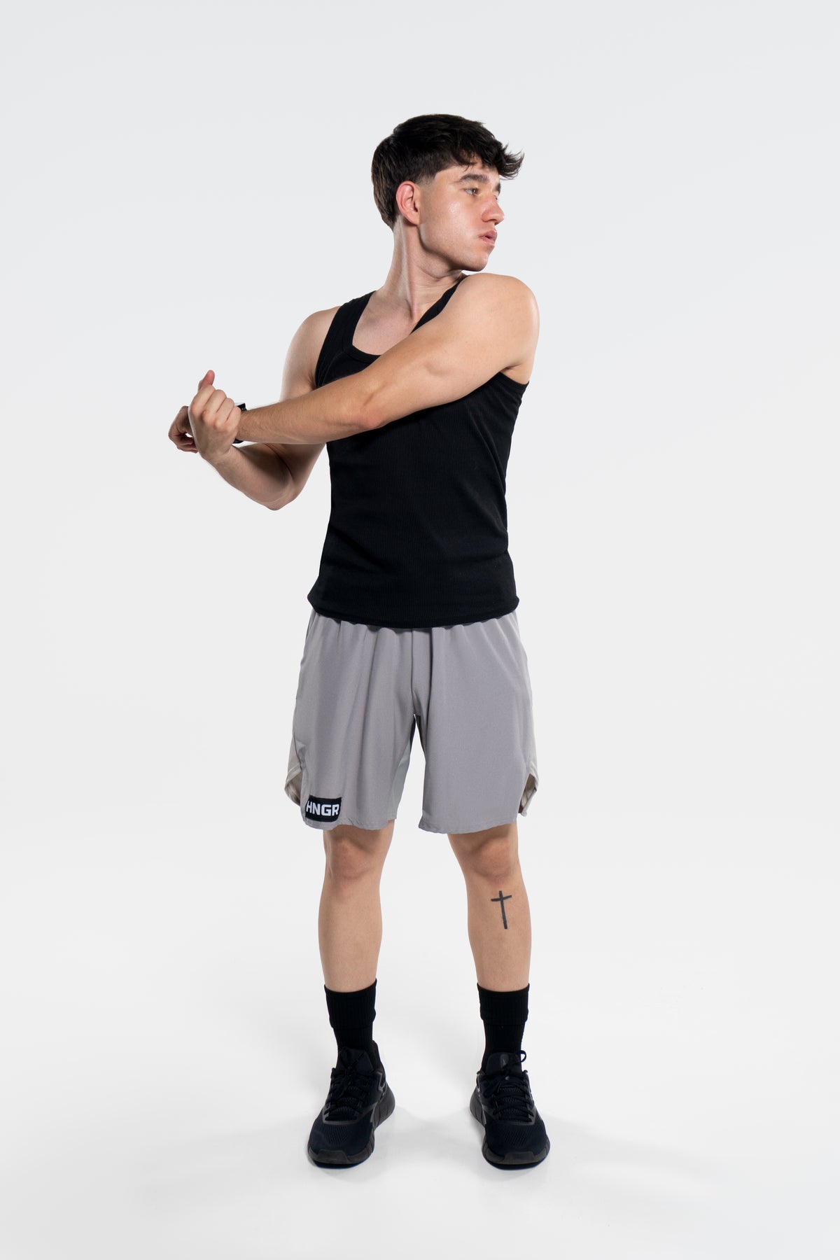 TRAINING SHORTS - H-002 (Light Grey)