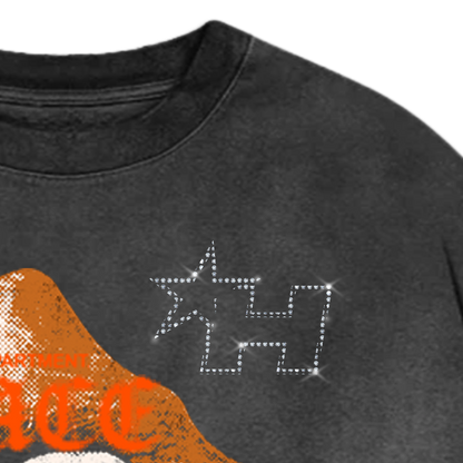 EMBRACE THE PAIN - Premium Oversize Tee (HEAVYWEIGHT - Sun Fade Black)