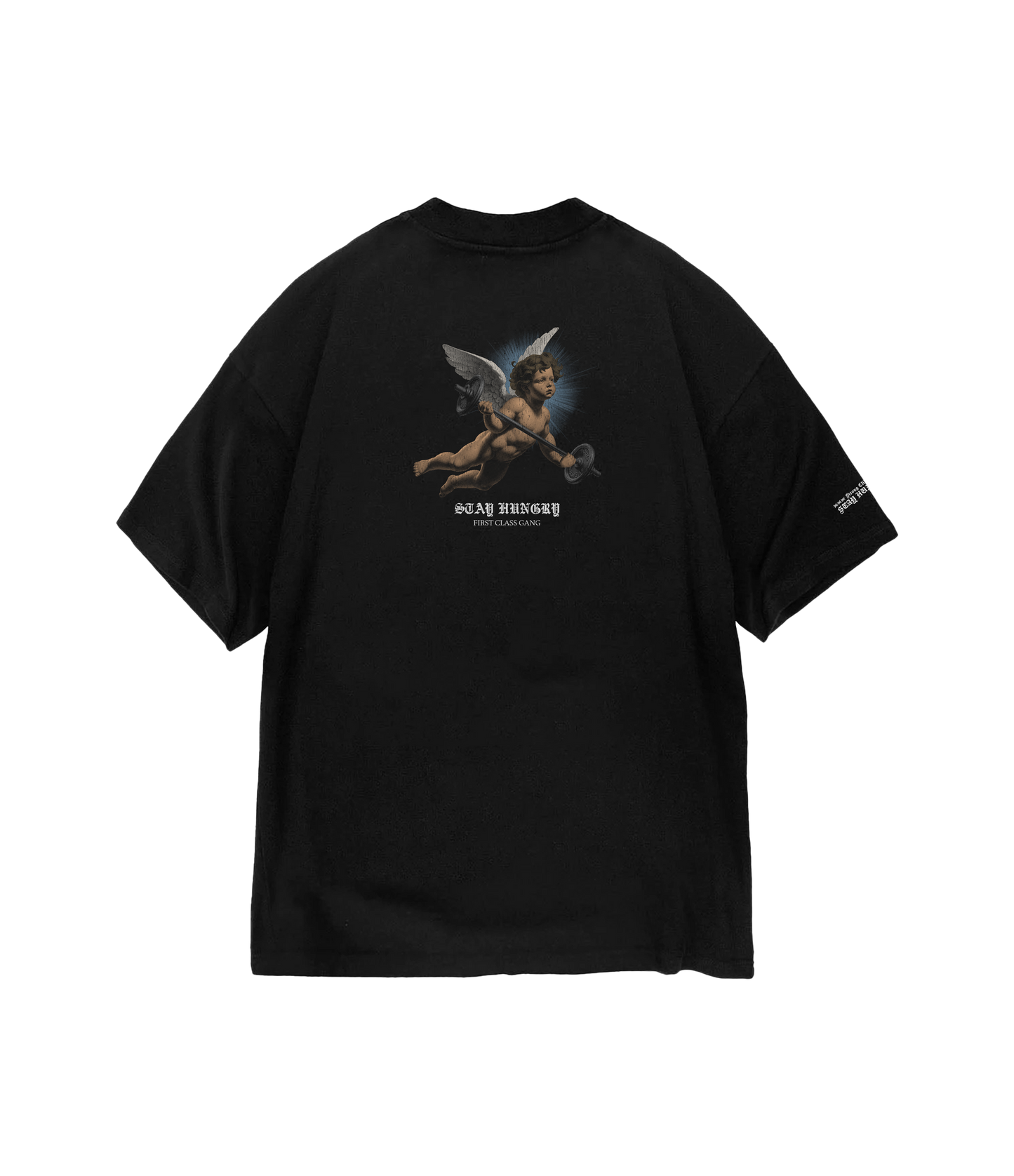 JESUS IS MY SPOTTER - Premium Oversize Tee (HEAVYWEIGHT - Black)