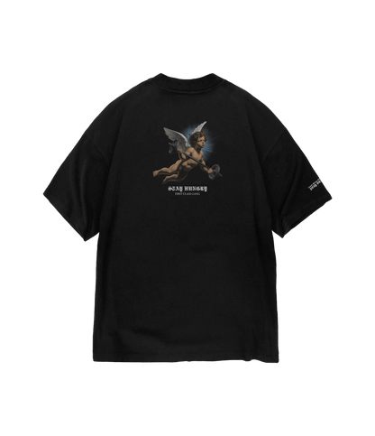JESUS IS MY SPOTTER - Premium Oversize Tee (HEAVYWEIGHT - Black)