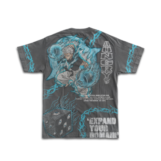 PREVENTA - EXPAND YOUR DOMAIN - THE HONORED ONE - Premium Oversize Tee (HEAVYWEIGHT - Shark Gray)
