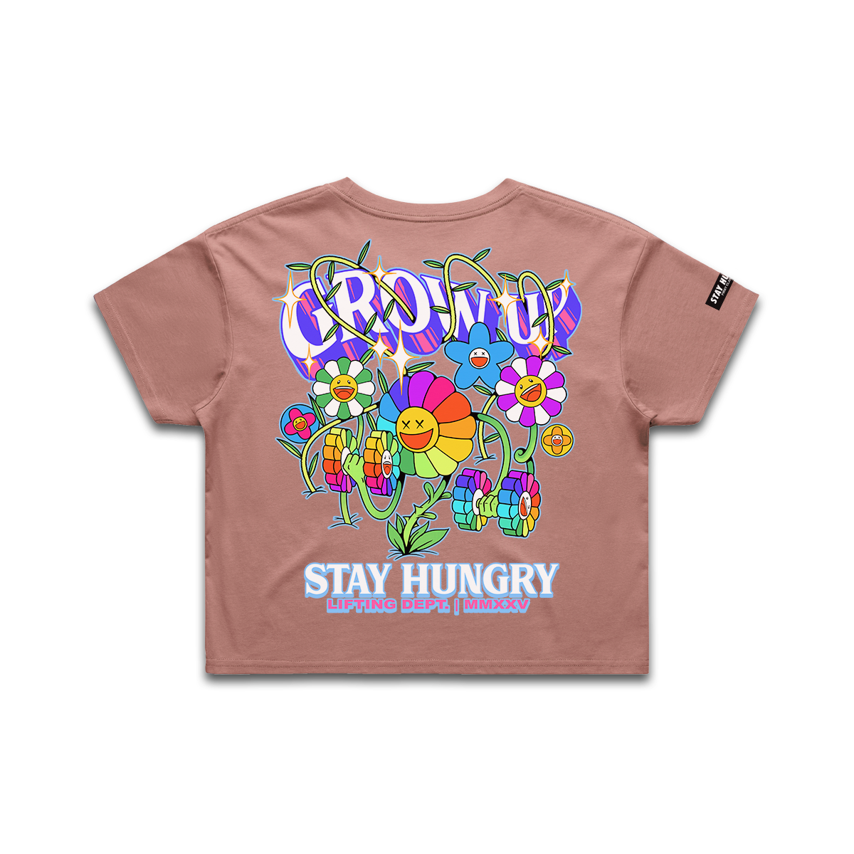 GROW UP - Premium Crop Top (Hazy Pink)