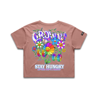 GROW UP - Premium Crop Top (Hazy Pink)