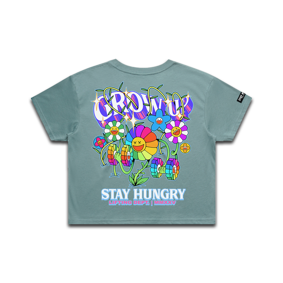GROW UP - Premium Crop Top (Mineral)