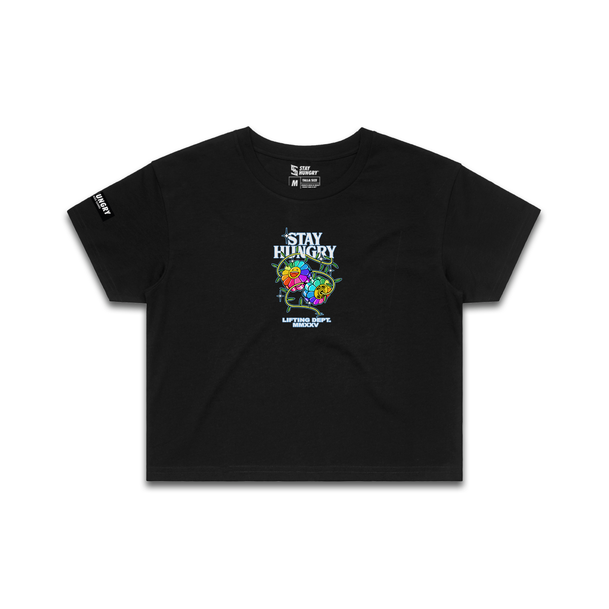GROW UP - Premium Crop Top (Black)