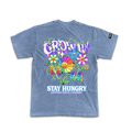 GROW UP - Premium Oversize Tee (HEAVYWEIGHT - Blue Pigment Dye)