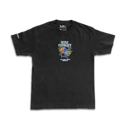 GROW UP - Premium Oversize Tee (HEAVYWEIGHT - Black)