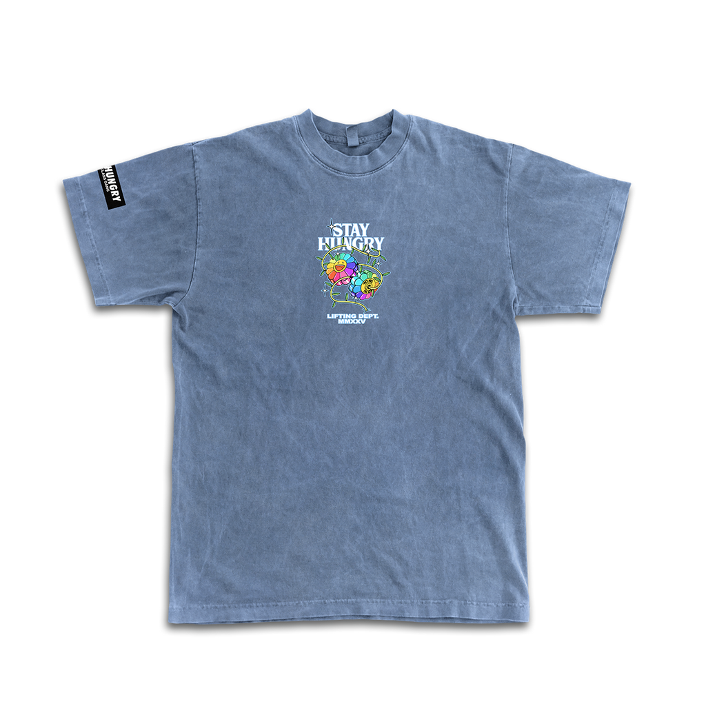 GROW UP - Premium Oversize Tee (HEAVYWEIGHT - Blue Pigment Dye)
