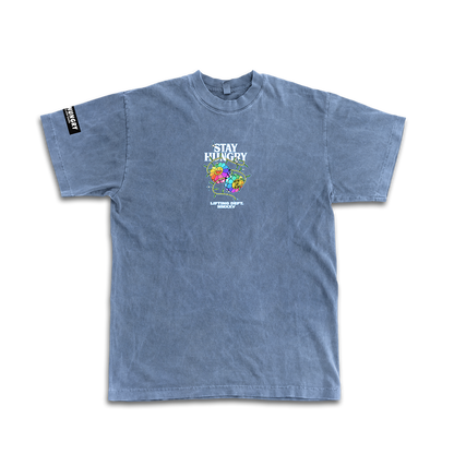 GROW UP - Premium Oversize Tee (HEAVYWEIGHT - Blue Pigment Dye)