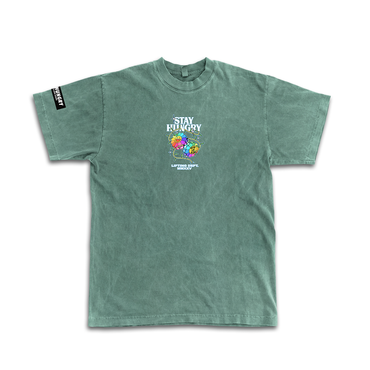GROW UP - Premium Oversize Tee (HEAVYWEIGHT - Green Pigment Dye)