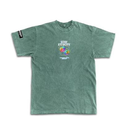 GROW UP - Premium Oversize Tee (HEAVYWEIGHT - Green Pigment Dye)