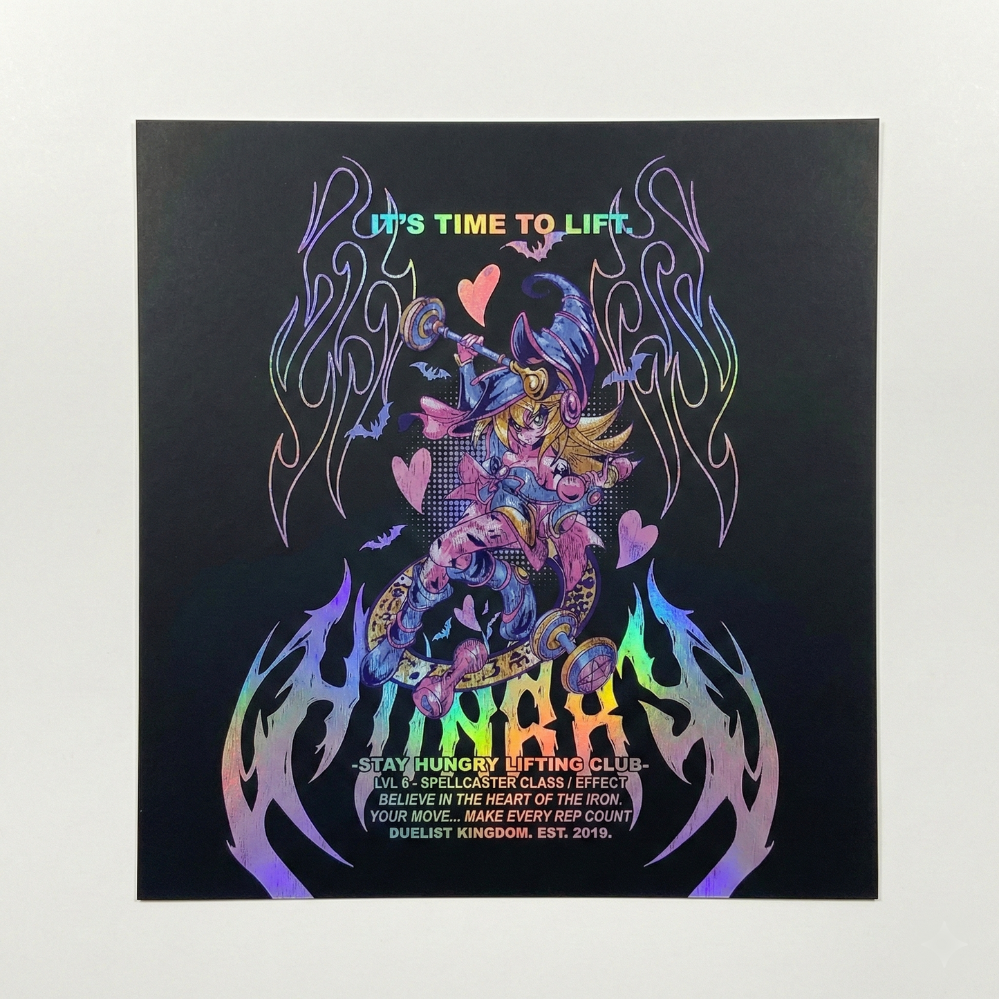 IT'S TIME TO LIFT - DARK MAGICIAN GIRL - Premium Art Print (Holographic paper)