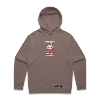 PARTNERS IN CRIME (LABUBU) - Premium Oversize Hoodie (Chocolate)