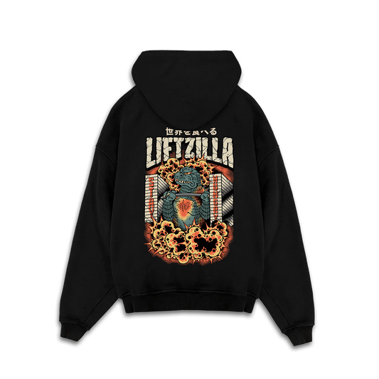 LIFTZILLA - Premium Oversize Hoodie (HEAVYWEIGHT - Black)