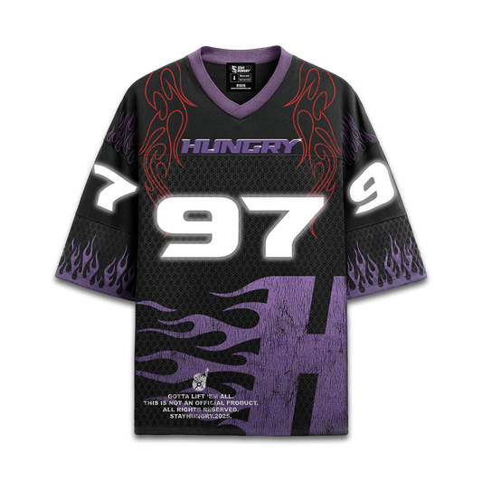 GOTTA LIFT 'EM ALL - GHOST - Premium Oversize Jersey Longsleeve (HEAVYWEIGHT - Black)