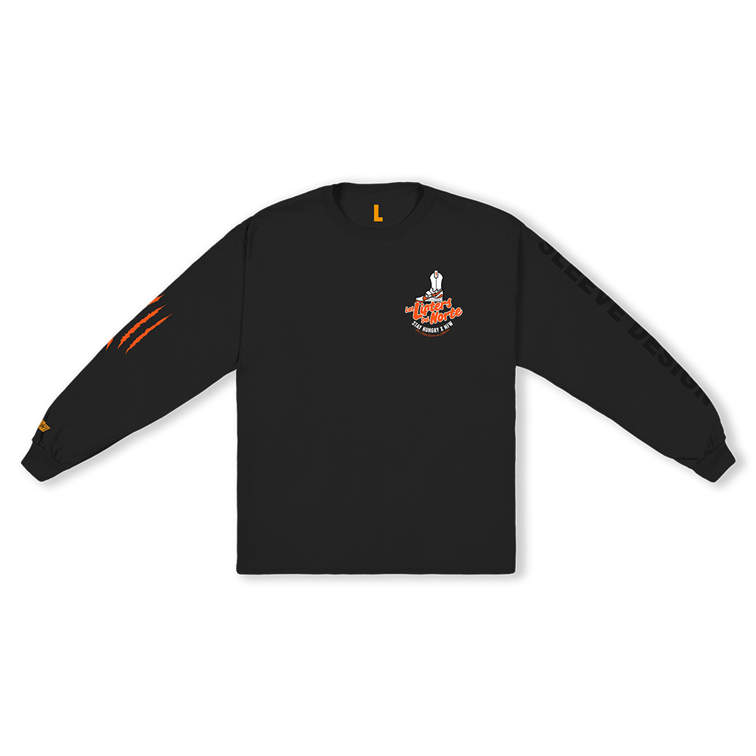 LOS LIFTERS DEL NORTE - Premium Oversize Longsleeve Tee (HEAVYWEIGHT - Black)