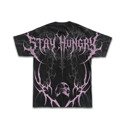 PREVENTA - BLACKLINE - Premium Oversize Tee (HEAVYWEIGHT - Black/Pink)