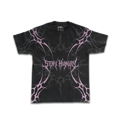 PREVENTA - BLACKLINE - Premium Oversize Tee (HEAVYWEIGHT - Black/Pink)