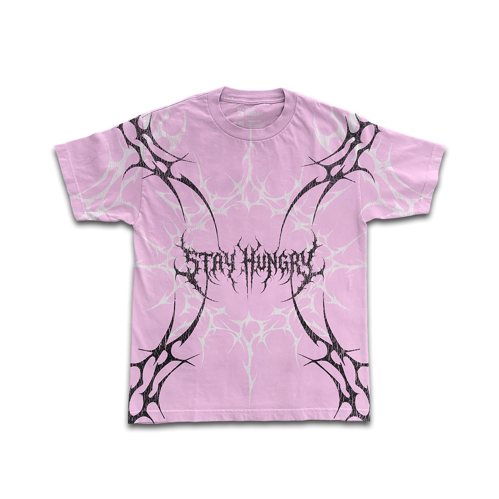 BLACKLINE - Premium Oversize Tee (HEAVYWEIGHT - Pink/Black)