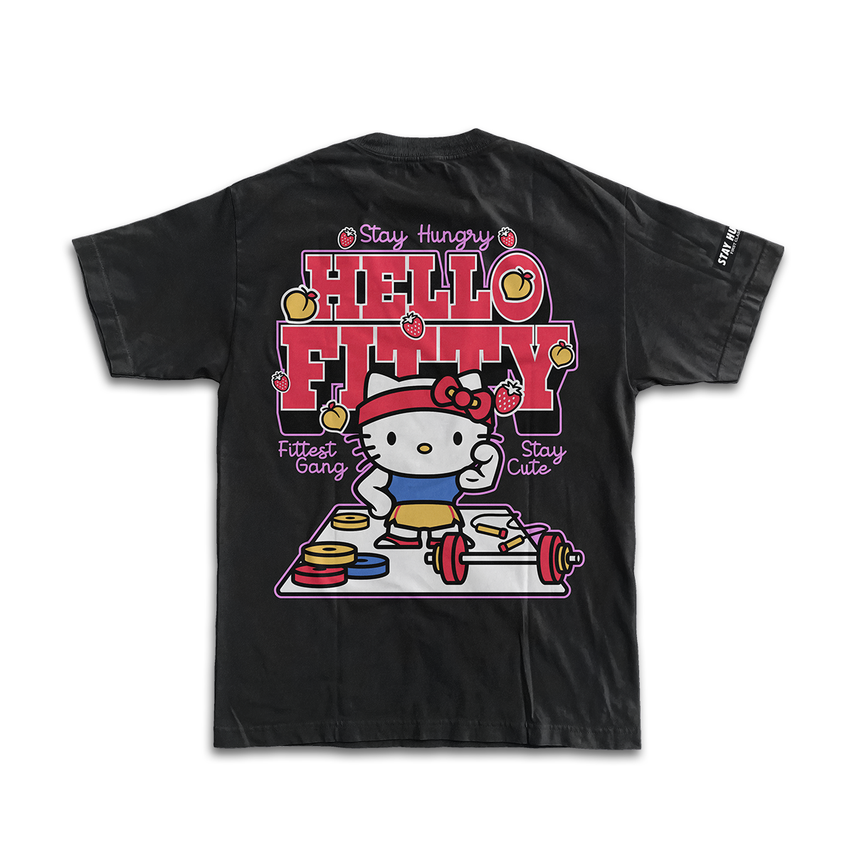 PREVENTA - HELLO FITTY - Premium Oversize Tee (HEAVYWEIGHT - Black)
