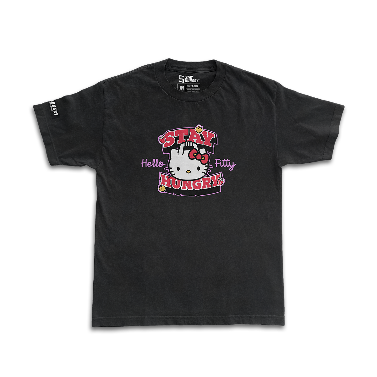 PREVENTA - HELLO FITTY - Premium Oversize Tee (HEAVYWEIGHT - Black)