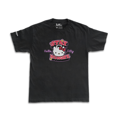 PREVENTA - HELLO FITTY - Premium Oversize Tee (HEAVYWEIGHT - Black)