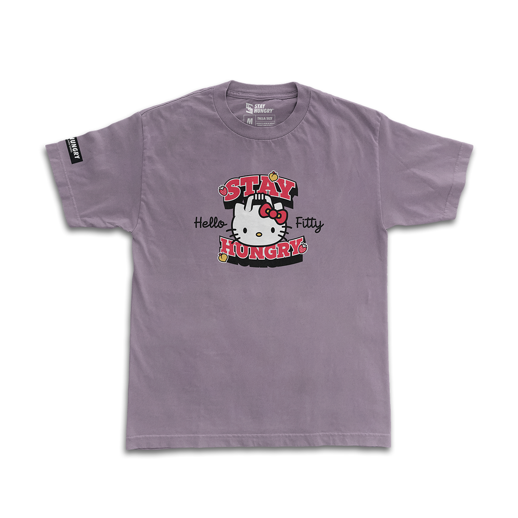 HELLO FITTY - Premium Oversize Tee (HEAVYWEIGHT - Lilac)