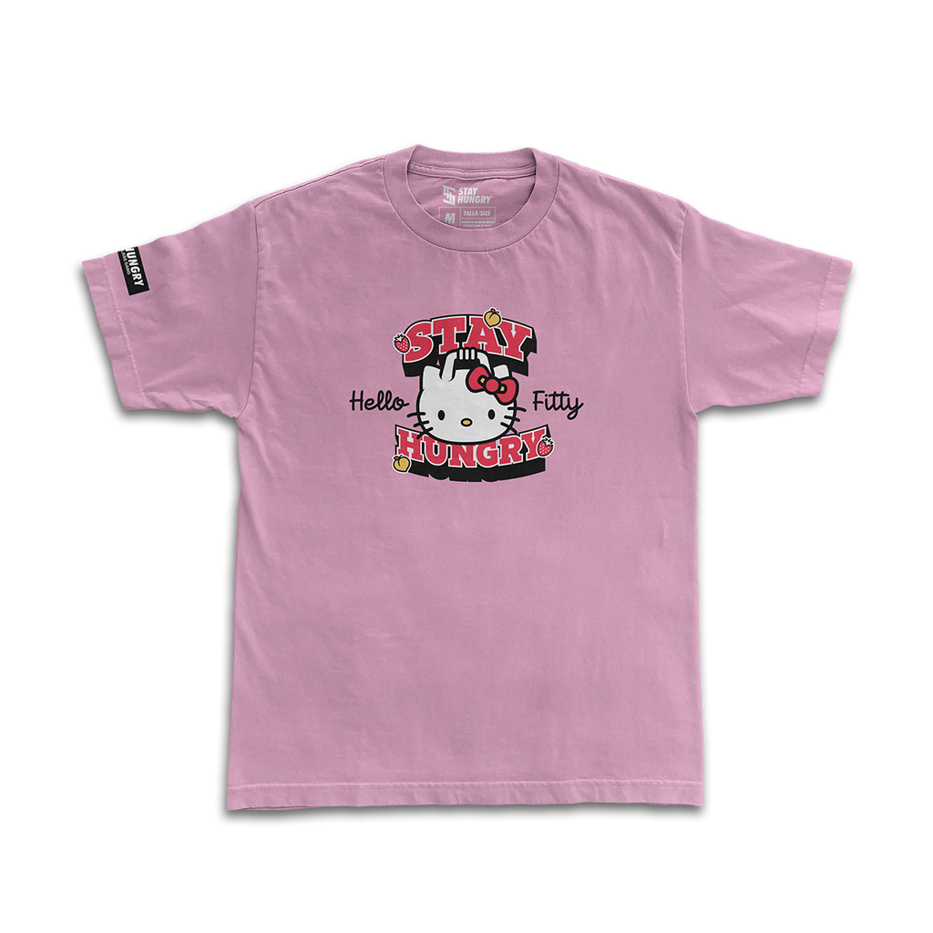 HELLO FITTY - Premium Oversize Tee (HEAVYWEIGHT - Pink)
