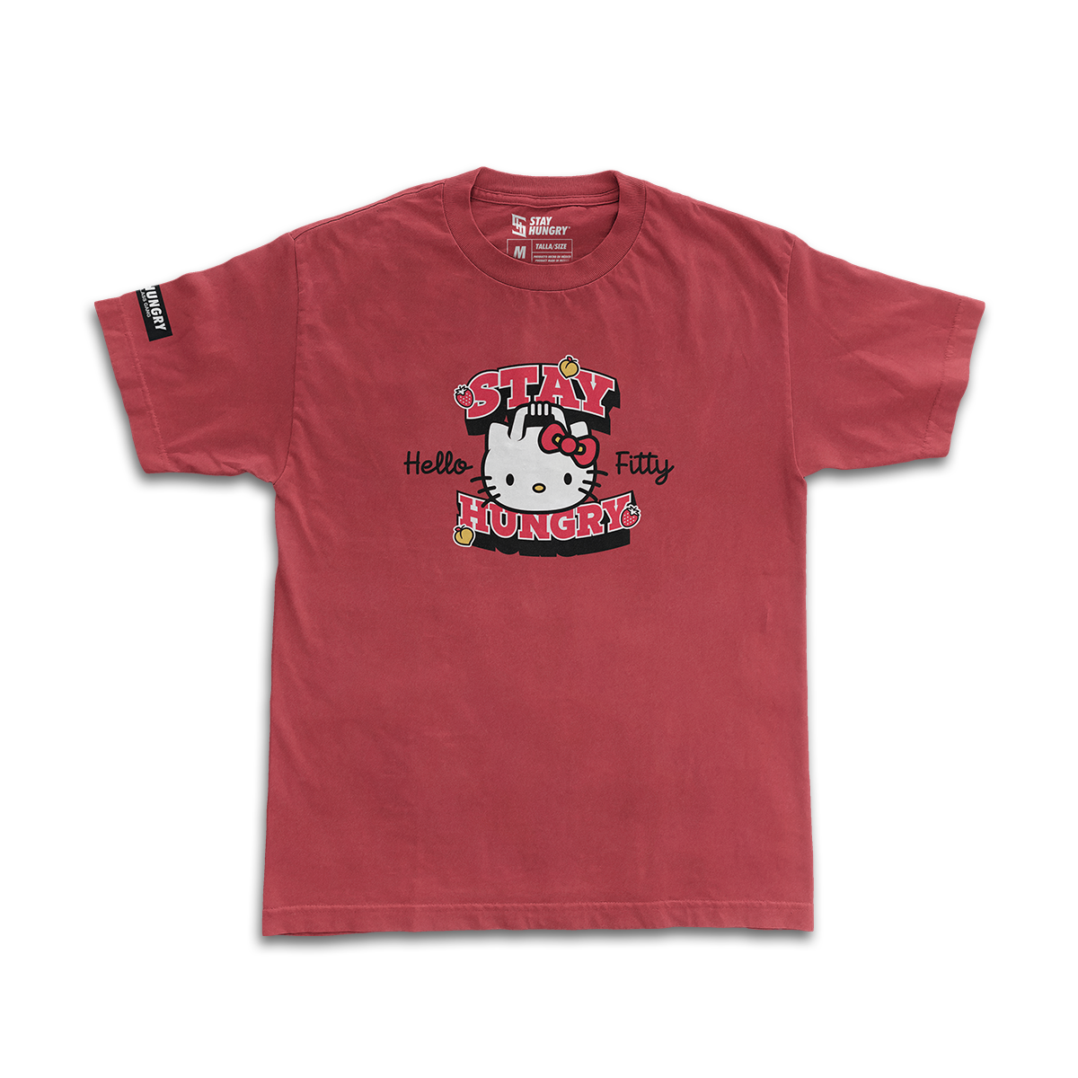 PREVENTA - HELLO FITTY - Premium Oversize Tee (HEAVYWEIGHT - Red)
