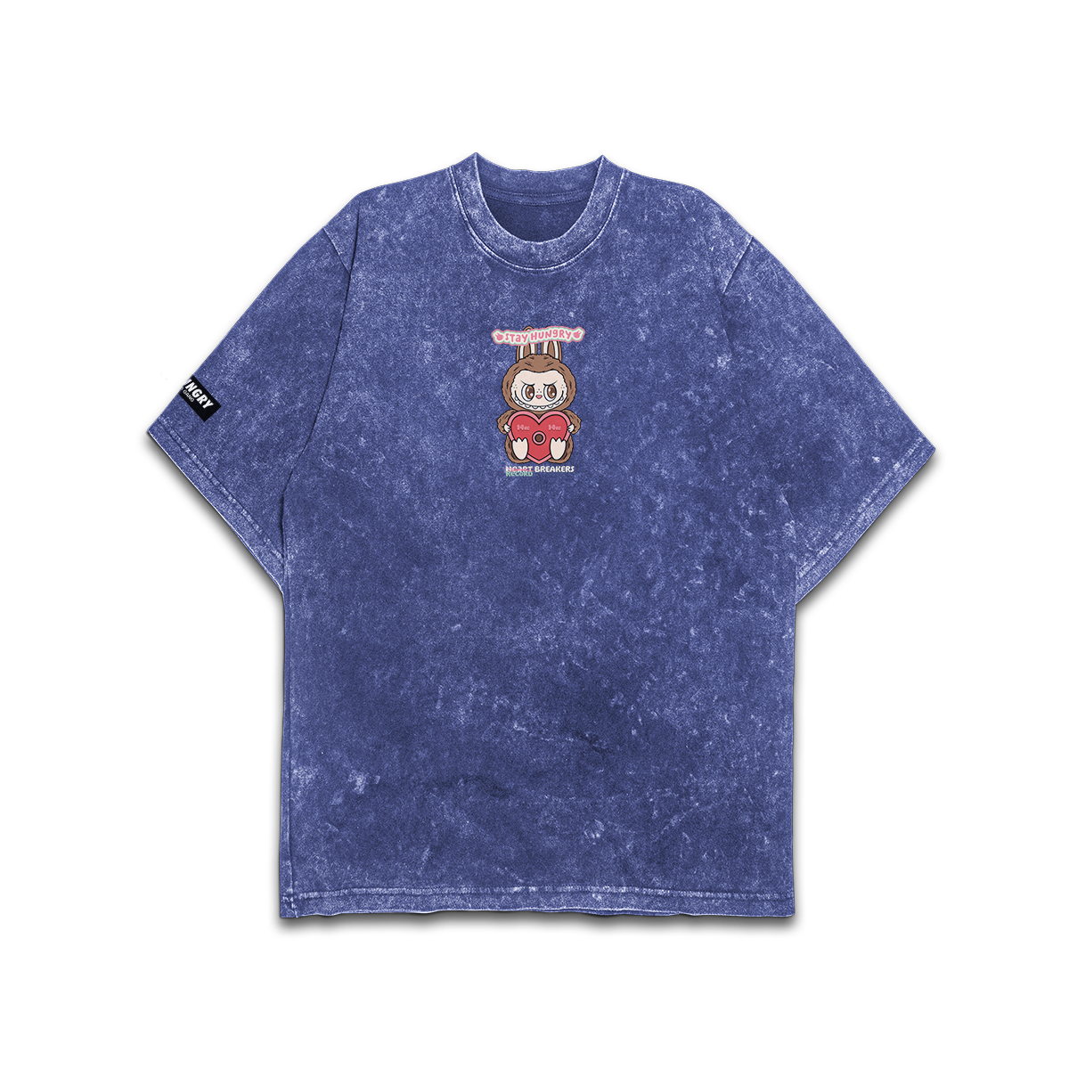 PARTNERS IN CRIME (LABUBU) - Premium Oversize Tee (HEAVYWEIGHT - Blue Acid Wash)