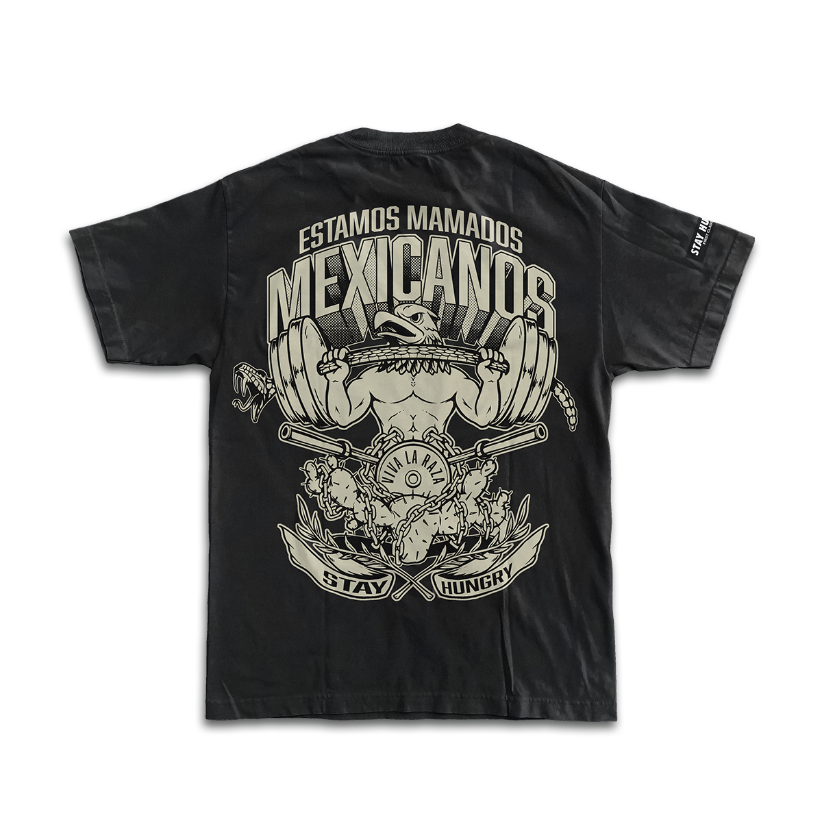 ESTAMOS MAMADOS MEXICANOS - Premium Oversize Tee (HEAVYWEIGHT - Black)