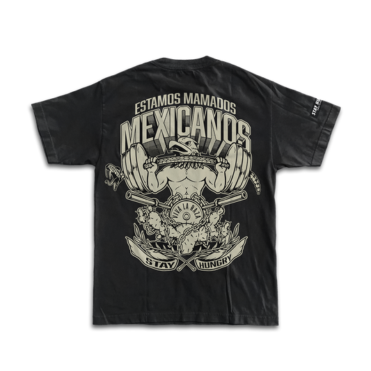 ESTAMOS MAMADOS MEXICANOS - Premium Oversize Tee (HEAVYWEIGHT - Black)