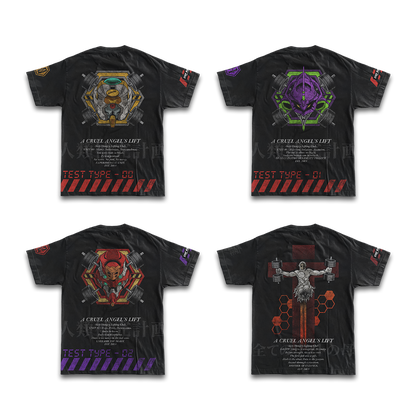 A CRUEL ANGEL´S LIFT - Premium Oversize Tee - Box Set (HEAVYWEIGHT - Black)