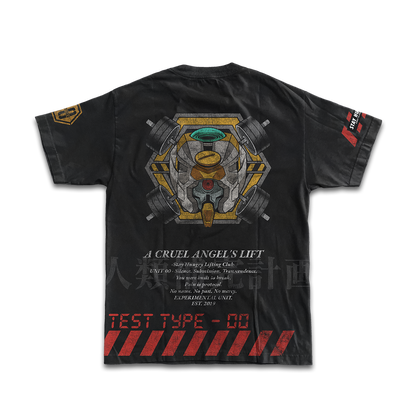 A CRUEL ANGEL´S LIFT - UNIT 00 - Premium Oversize Tee (HEAVYWEIGHT - Black)