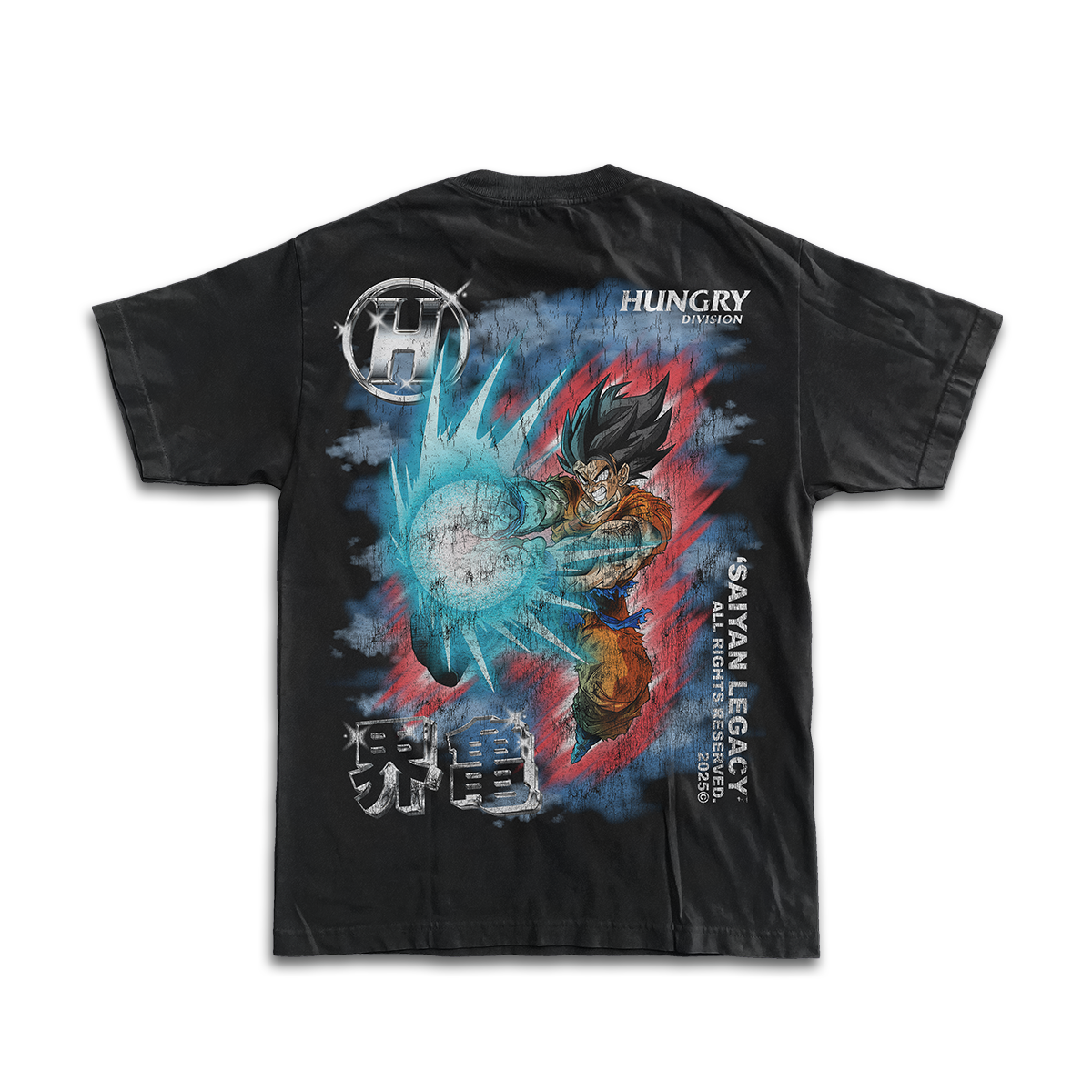 SAIYAN LEGACY - AWAKENING - Premium Oversize Tee (HEAVYWEIGHT - Black)